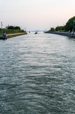 Murano Burano şehir ve kanalları, İtalya