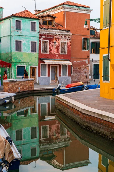 Murano Burano Cityscape Canals Olaszország — Stock Fotó