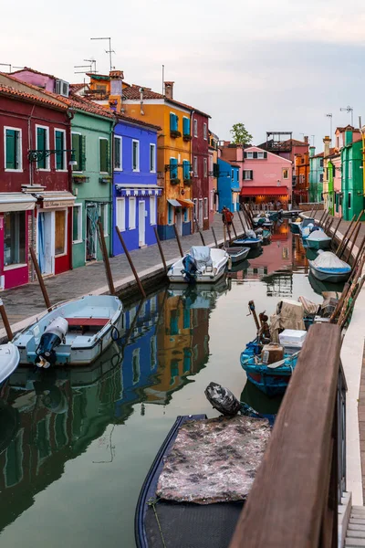 Murano Burano Cityscape Canals Itálie — Stock fotografie