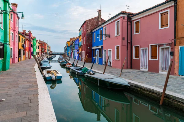 Murano Burano Stadsgezicht Grachten Italië — Stockfoto