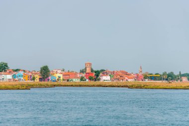 Burano Murano şehri, Venedik, İtalya 