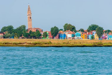 Burano Murano şehri, Venedik, İtalya 