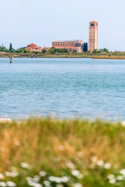 Murano Burano şehir ve kanalları, İtalya