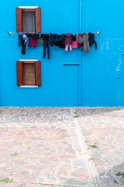 Murano Burano şehir ve kanalları, İtalya