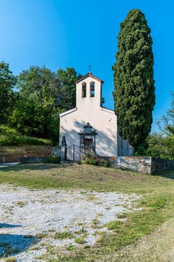 Collio doğa manzarası ve köy, İtalya 