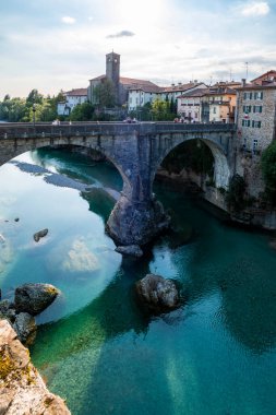 Collio doğa manzarası ve köy, İtalya 