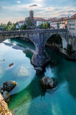 Collio doğa manzarası ve köy, İtalya 