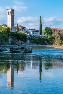 Collio doğa manzarası ve köy, İtalya 