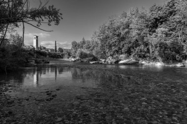 Collio doğa manzarası ve köy, İtalya 