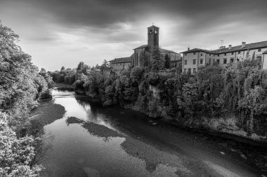 Collio doğa manzarası ve köy, İtalya 