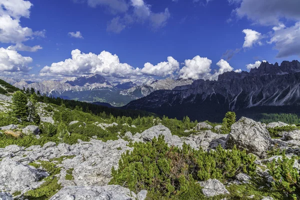 Torri Belluno Veneto Italia Cinque Torri Paisaje Cinco Torres Verano — Foto de Stock