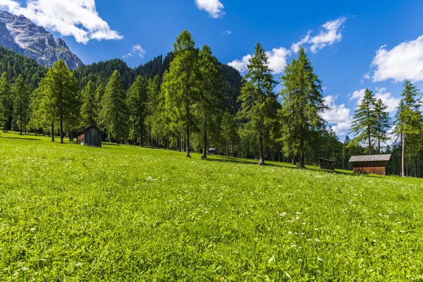 Natur Und Dorf Fiscalina Tal Innichen Italien — Stockfoto