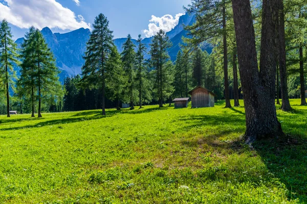 Fiscalina Dolina Przyrody Wsi San Candido Włochy — Zdjęcie stockowe