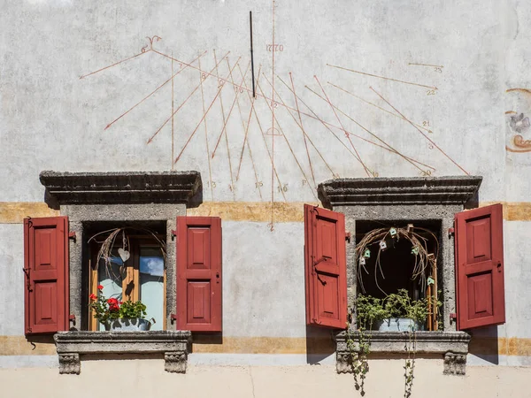 Pesariis Dorf Blick Italien — Stockfoto