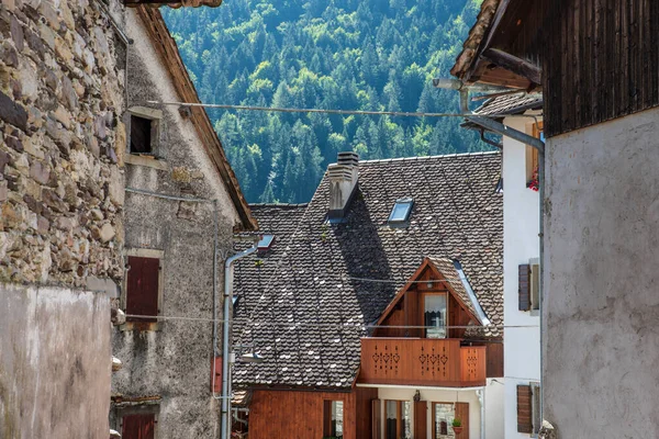 Pesariis Dorf Blick Italien — Stockfoto