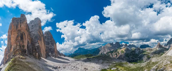 Góry Lavaredo Piękna Scena Przyrodnicza Dolina Aurina Włochy — Zdjęcie stockowe