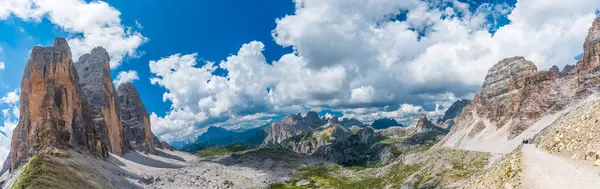 Góry Lavaredo Piękna Scena Przyrodnicza Dolina Aurina Włochy — Zdjęcie stockowe