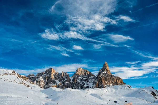 Winter Highlands Passo Rolle Italy — Stok fotoğraf