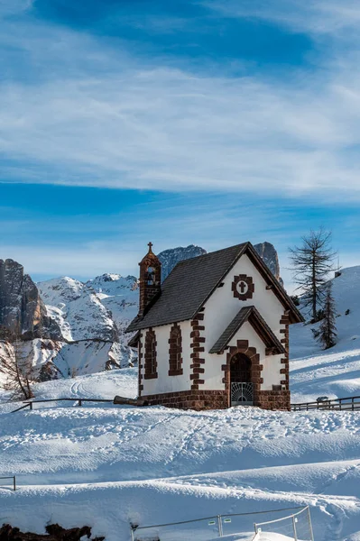 Winter Highlands Passo Rolle Italy — Zdjęcie stockowe