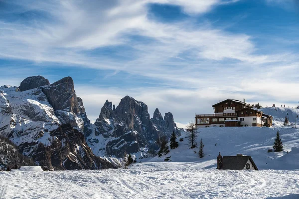 Winter Highlands Passo Rolle Italy — Photo