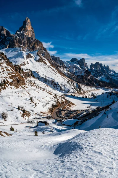 Winter Highlands Passo Rolle Italy — Stock Photo, Image