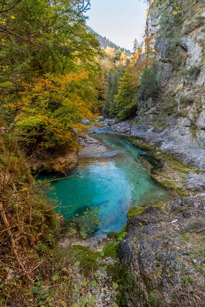 Naturaleza Otoñal Orrido Dello Slizza Italia —  Fotos de Stock