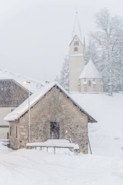 Camporosso kış sahnesi, Liguria, İtalya