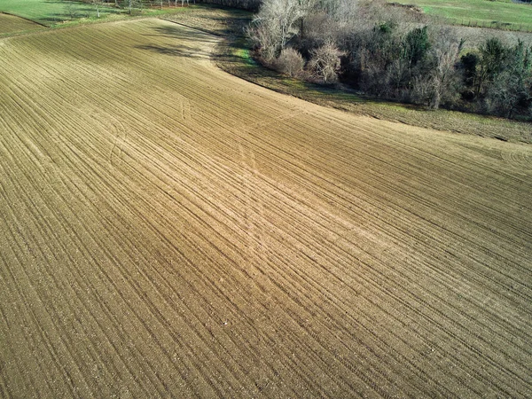 Αεροφωτογραφία Του Αγροτικού Τοπίου — Φωτογραφία Αρχείου