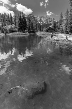 İtalya 'da yaz aylarında Sappada manzarası 