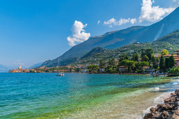 Scenic view at Lake Garda, in northern Italy.