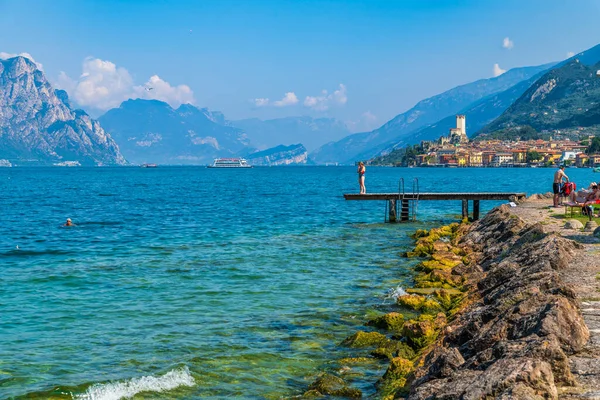 Lago Garda Punta San Viglio Italia — Foto Stock