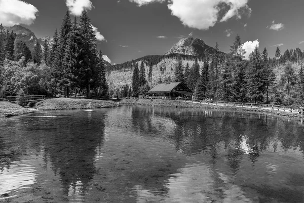 Sappada Vista Durante Verão Itália — Fotografia de Stock