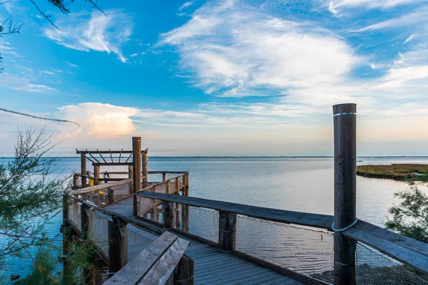 Pier Seascape Lignano Pineta Ιταλία — Φωτογραφία Αρχείου