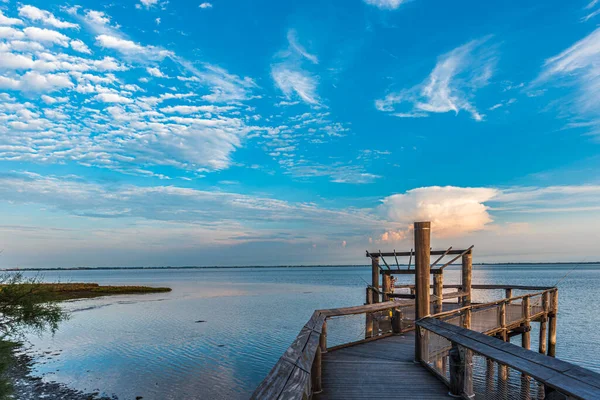 Pier Seascape Lignano Pineta Italy — Stock Photo, Image