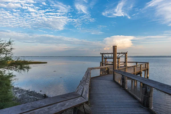 Pier Seascape Lignano Pineta Italy — Stock Photo, Image