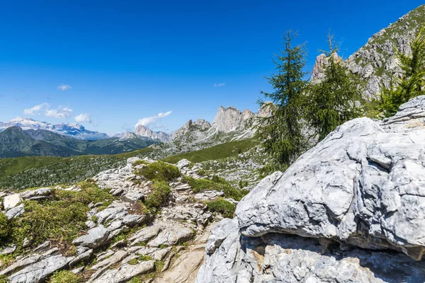 Natureza Montanhas Caminhadas Dolomitas Alpes Montanhas — Fotografia de Stock