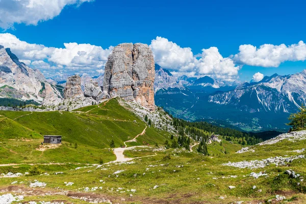 Verão Natureza Paisagem Montanhosa Dolomitas Alpes Montanhas — Fotografia de Stock