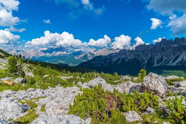 高山中的大自然 国家公园 爬山的白云山 — 图库照片