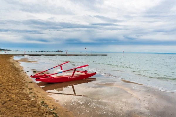 Plage Lignano Pineta Vue Sur Paysage Marin Province Udine Italie — Photo