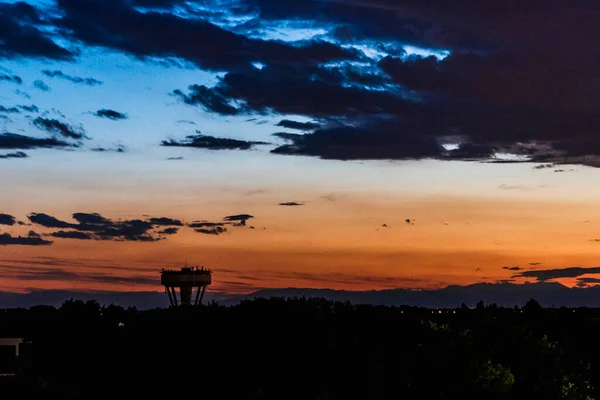 Zonsopgang Prachtig Panoramisch Uitzicht Lignano Italië — Stockfoto