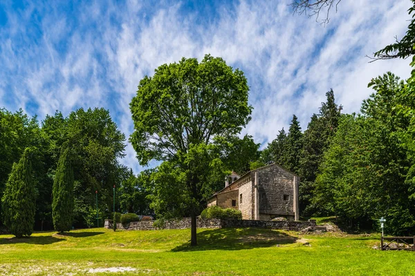 Itálie Friuli Venezia Giulia Okres Udine Ragogna Řeka Tagliamento Ragogny — Stock fotografie