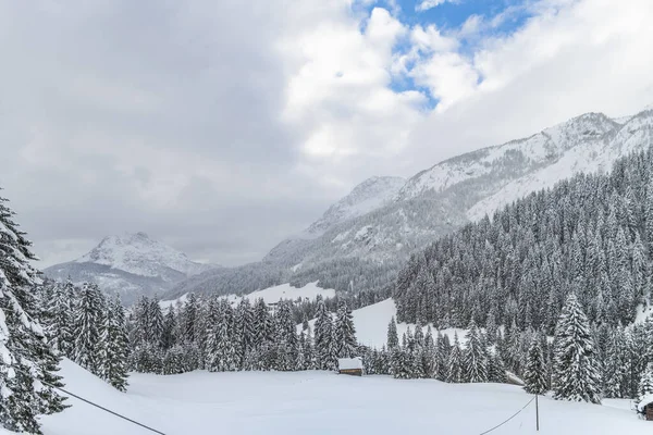 Vista Sappada Durante Invierno Italia —  Fotos de Stock