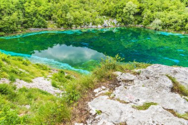 İtalya 'da Cornino Gölü