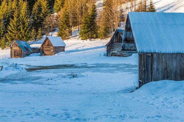 冬の間のサパダの景色 イタリア — ストック写真