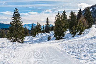 Monte Croce kış manzarası, İtalya 