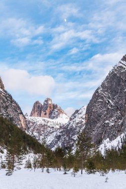 Monte Croce kış manzarası, İtalya 