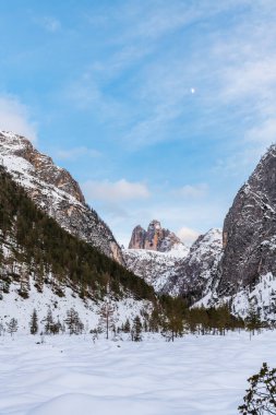 Monte Croce kış manzarası, İtalya 