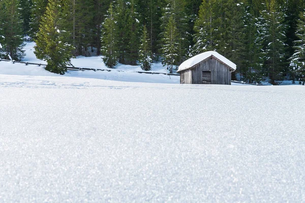 Monte Croce Paisagem Inverno Itália — Fotografia de Stock