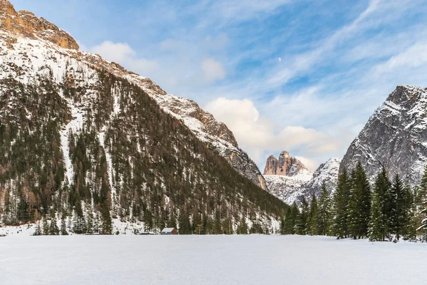 Monte Croce Paisaje Invernal Italia — Foto de Stock