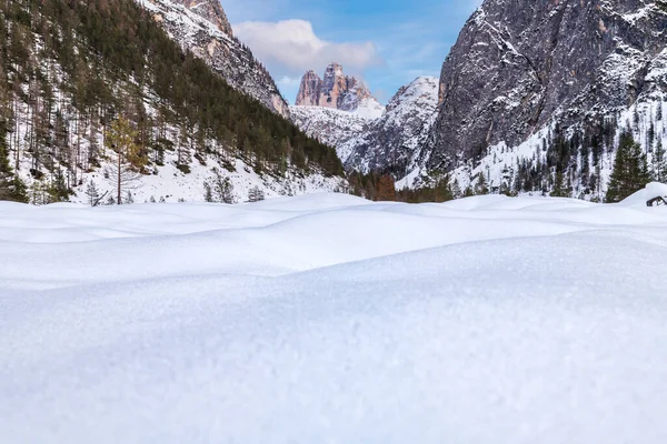 Monte Croce Paisaje Invernal Italia — Foto de Stock